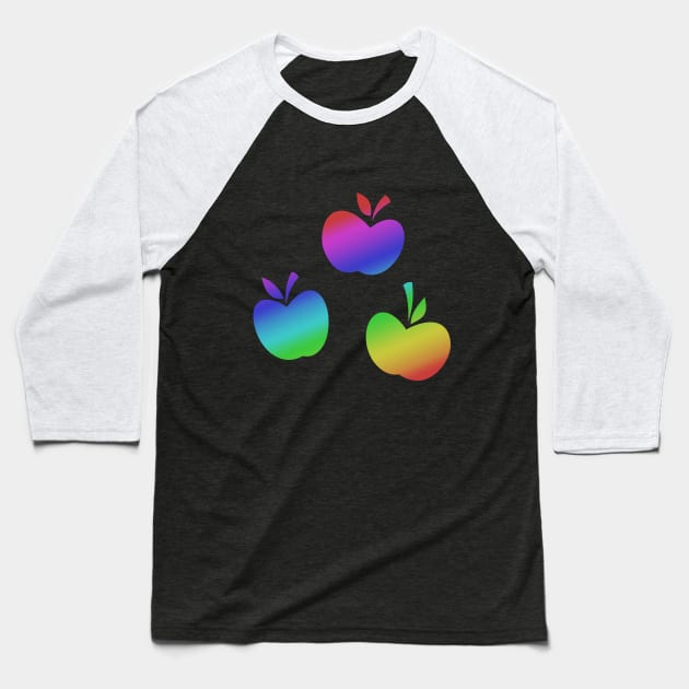 MLP - Cutie Mark Rainbow Special - Applejack Baseball T-Shirt by ariados4711